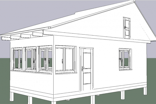 дом дачный 4х7,3 м. - Уральская дача