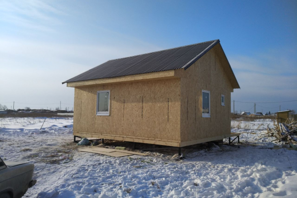 Каркасный дом 6 на 7 метров, одноэтажный. сезонное проживание - Уральская дача