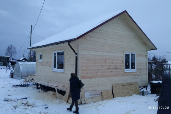 Каркасный дом 5 на 6 метров, одноэтажный. - Уральская дача