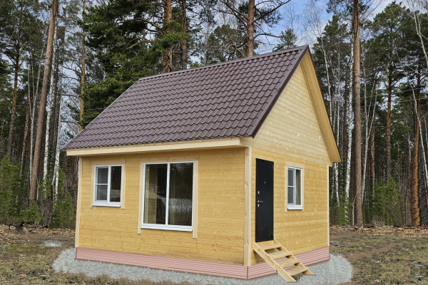 дом 6x6 с мансардой. площадь 60м/кв. веранда крытая12м/кв для постояного проживания. - Уральская дача