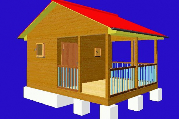 баня 2,3х3,7 с верандой 3х3,7 - Уральская дача