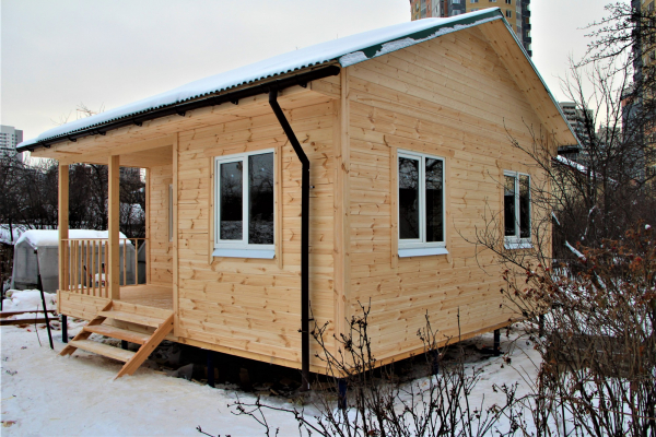 дом 6 на 7 метров. 28.12.2020 г. - Уральская дача