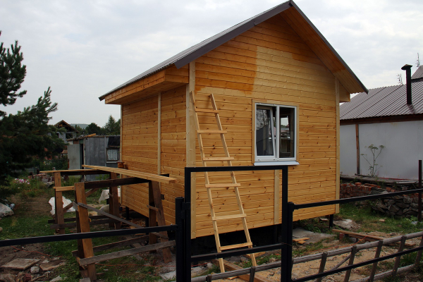 дом 4х4 м. с открытой верандой 2х4 м   «17» августа 2021 г. - Уральская дача