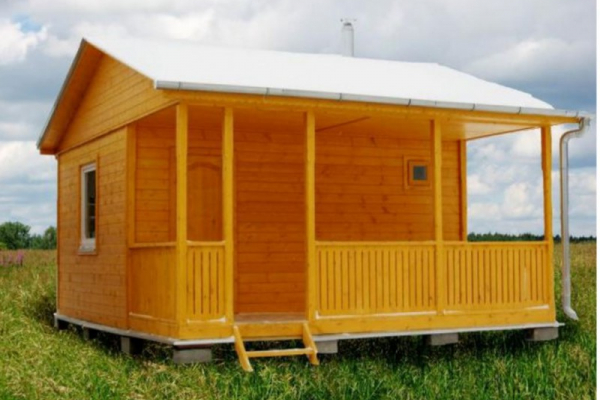 Баня каркасная 4х4м. - Уральская дача