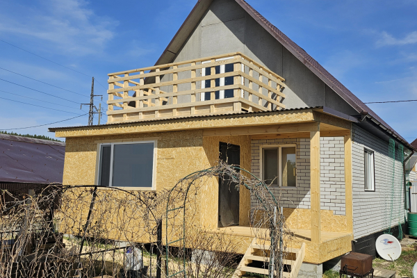 пристрой к дому 2.5х7.6 м. 03.05.2023г. - Уральская дача