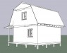 дом 6 на 6 метров с верандой 1,5 на 6 метров  - Уральская дача